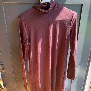 Turtle Neck Sweater Dress